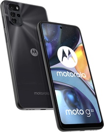 Mobiiltelefon Motorola Moto G22, must, 4GB/128GB
