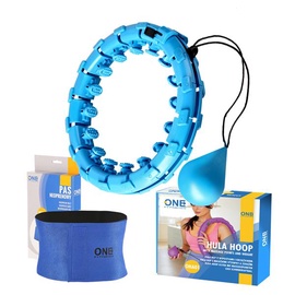 Hula hoop vingrošanas riņķi One Fitness OHA01, 420 mm, 0.3 kg, zila