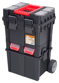 Ящик для инструментов Okko SKRWC1HDPZCZAPG001, 495 мм x 360 мм x 710 мм, черный/красный