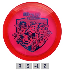 Lendav taldrik Discmania CD1 Crushboys 9/5/-1/2 851DM954444R, punane, 0.173 - 0.176 kg