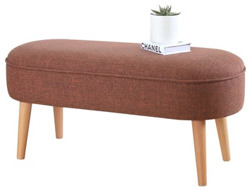 Пуф Hanah Home Lednok Claret, красный, 100 см x 40 см x 47 см