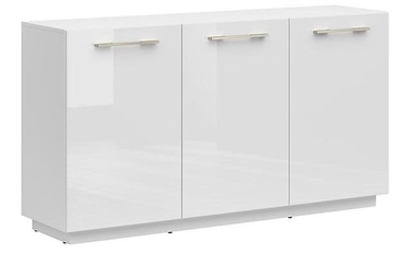 Komoda FL Smart S477-KOM3D/KPL-BAL/BIP, balta, 160.5 x 42 cm x 88.5 cm