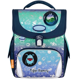 Школьный рюкзак Tiger Funny Monster, синий, 31 см x 19 см x 36 см