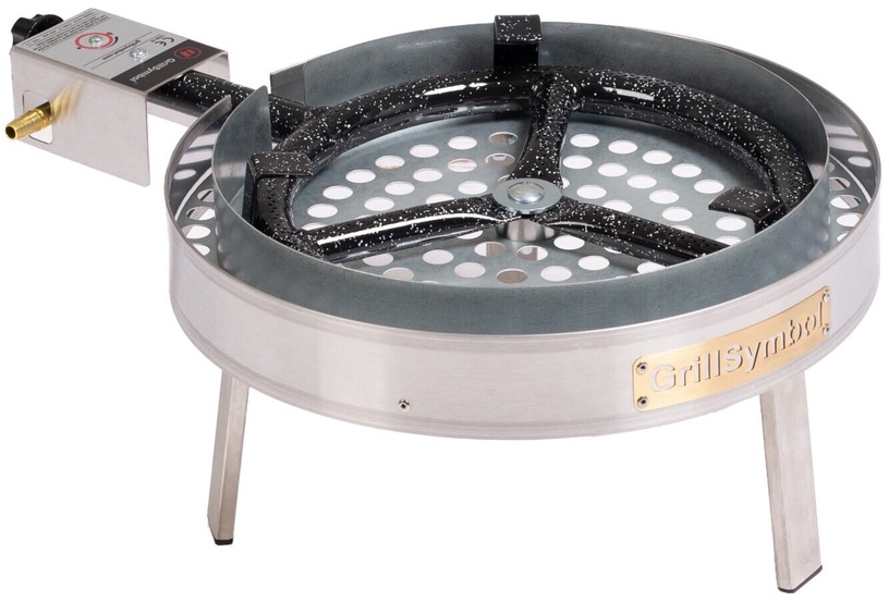 Paella valmistamise grillikomplekt GrillSymbol Pro 460 Inox, 46 cm x 46 cm