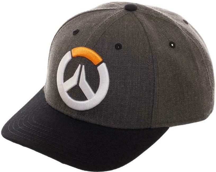 Cepure Overwatch Embroidered Logo, melna/pelēka