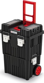 Ящик для инструментов Prosperplast Heavy Mobile Tool Trolley, 450 мм x 360 мм x 640 мм, черный/красный