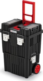 Tööriistakast Prosperplast Heavy Mobile Tool Trolley, 45 cm x 36 cm x 64 cm, must/punane