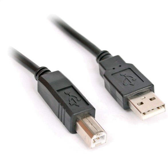 Kabelis Omega USB 2.0 - USB-B USB 2.0, USB-B, 3 m, melna