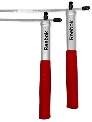 Скакалка Reebok RSRP-10083RD, 3290 мм, красный/нержавеющей стали
