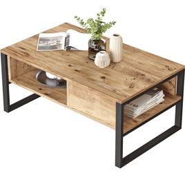 Журнальный столик Kalune Design ML34-A, коричневый, 59.7 см x 100 см x 44.4 см
