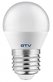 Светодиодная лампочка GTV LED, нейтральный белый, E27, 6 Вт, 520 лм