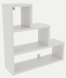 Seinariiul Kalune Design Piramit, valge, 62 cm x 18 cm x 62 cm