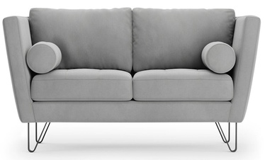 Dīvāns Homede Deltin, sudraba, 82 x 149 x 81 cm