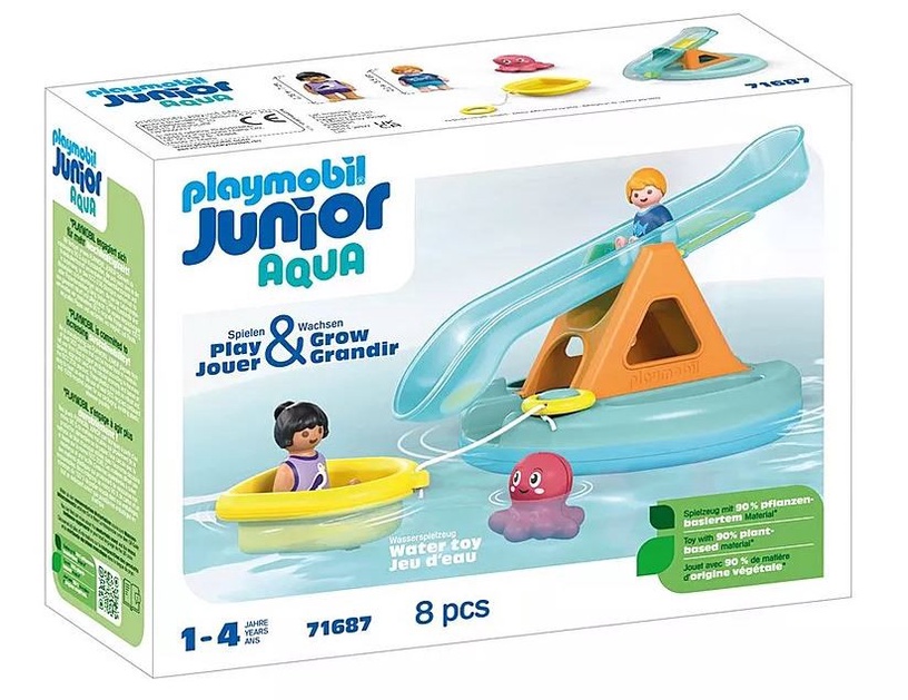 Veemäng Playmobil Junior Aqua Water Seesaw With Boat, mitmevärviline, 8 tk