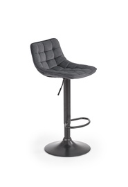 Ēdamistabas krēsls H-95, melna/pelēka, 44 cm x 43 cm x 62 - 106 cm