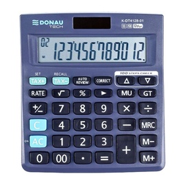 Калькулятор настольные Donau K-DT4128-01, черный