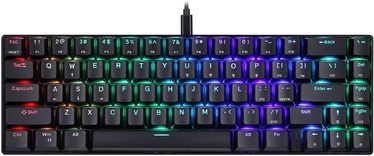 Klaviatūra Motospeed CK67 TKL Red EN, melna