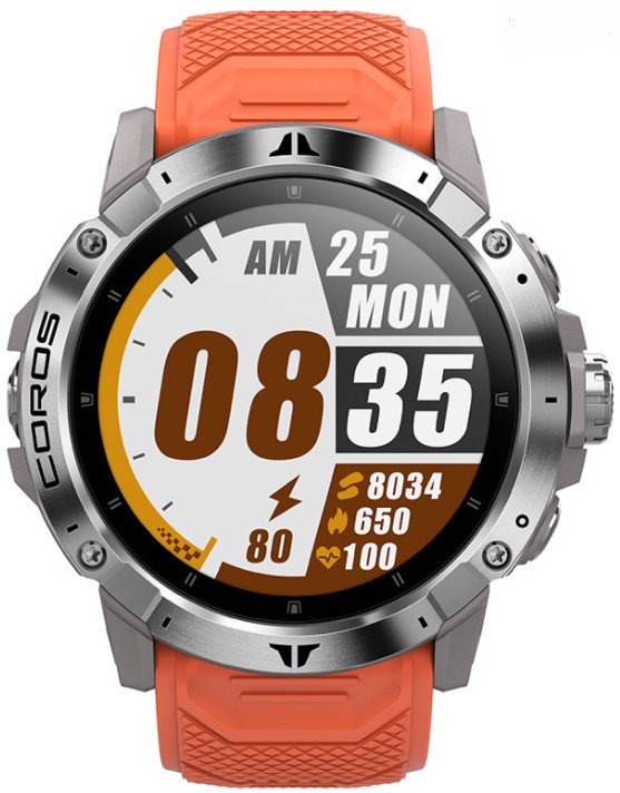 Умные часы Coros Vertix 2 WVTX2-BLK, oранжевый