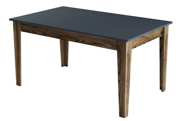 Pusdienu galds Kalune Design Milan 513, valriekstu/antracīta, 88 cm x 145 cm x 75 cm