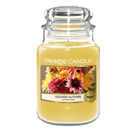 Svece aromātiskā Yankee Candle Golden Autumn, 110 - 150 h, 623 g, 168 x 107 mm
