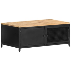 Kafijas galdiņš VLX 323136, melna/koks, 900 mm x 500 mm x 370 mm