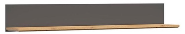 Настенная полка Hesen S515-P/2/18-GF/DASN, дубовый/графитовый, 175 см x 24 см x 25 см