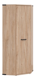 Skapis Lara S463-SZFN1D-JBE, gaiši brūna, 75 cm x 75 cm x 197.5 cm