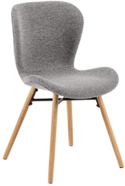 Стул для столовой Batilda A1 22425, серый/дубовый, 53 см x 47 см x 82.5 см