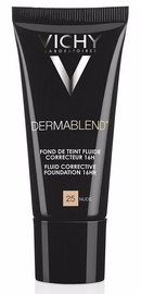 Tonālais krēms Vichy Dermablend Fluid Corrective 16h SPF35 25 Nude, 30 ml