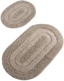 Vannasistabas paklājiņu komplekts Foutastic Macaroni 359CHL1561, bēša, 100 cm x 60 cm
