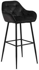 Bāra krēsls Silvana, brūna/melna, 53 cm x 52 cm x 104 cm