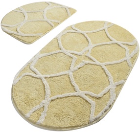 Vannasistabas paklājiņu komplekts Foutastic Bonne Oval 359CHL2125, daudzkrāsaina, 100 cm x 60 cm