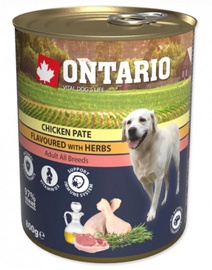 Märg koeratoit Ontario Chicken Pate With Herbs, kanaliha, 0.8 kg