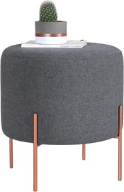 Пуф Hanah Home Copper 47, медный/темно-серый, 40 см x 40 см x 42 см