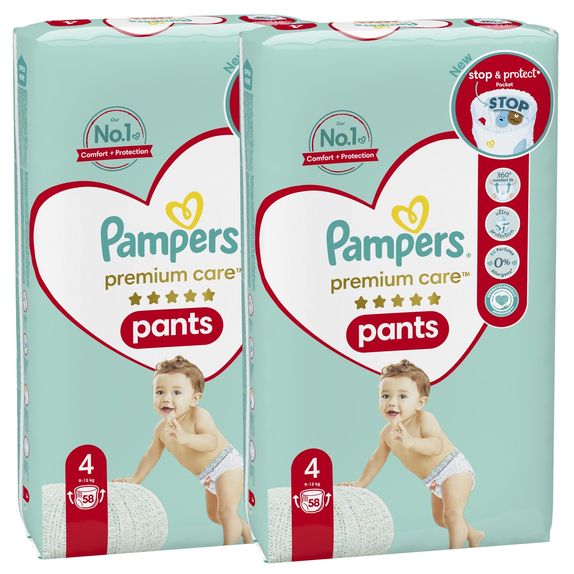 Pampers premium deals care pants 4