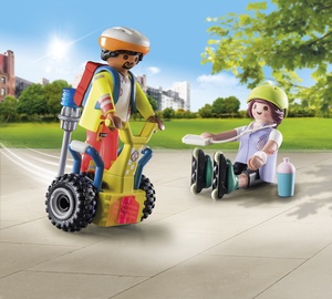 Konstruktor Playmobil Starter Rescue with Balance Racer 71257, plastik