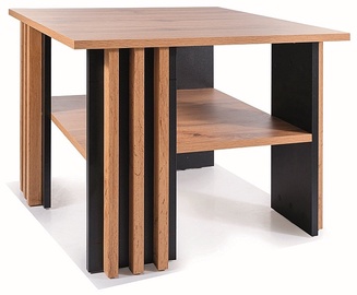 Kafijas galdiņš Marina, brūna/melna, 68 cm x 68 cm x 50 cm