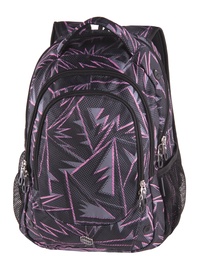 Школьный рюкзак Pulse Missing Puzzle, черный/фиолетовый, 32 см x 25 см x 46 см
