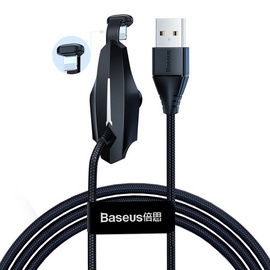 Kaabel Baseus USB - Lightning with Suction Cup CALXA-A01, must, 1.2 m