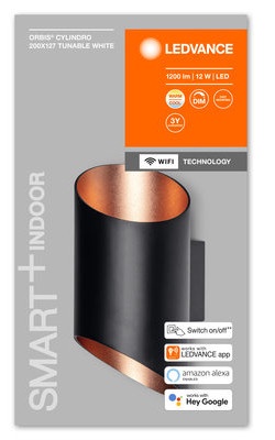 Viedais apgaismojums Ledvance Wifi Smart+ Orbis Cylindro, siena, 12 W, LED