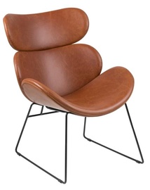 Atzveltnes krēsls Cazar Brandy 11, brūna/melna, 78.5 cm x 69 cm x 90.5 cm