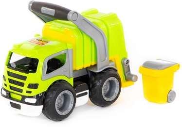 Rotaļlietu smagā tehnika Wader GripTruck Refuse Lorry 6257, dzeltena/zaļa