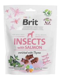 Koeramaius Brit Care Crunchy Cracker Insects with Salmon, lõhe, 0.2 kg