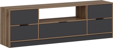 ТВ стол Kalune Design Elina, ореховый/антрацитовый, 180 см x 35 см x 57 см