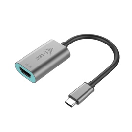 Adapteris i-Tec USB-C HDMI Adapter 60Hz USB-C 3.1 male, HDMI 19 pin female, 0.15 m, sidabro