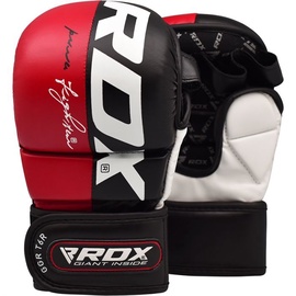 Перчатки для ММА RDX Grappling Rex T6 Plus GGR-T6R-L+, белый/черный/красный, L