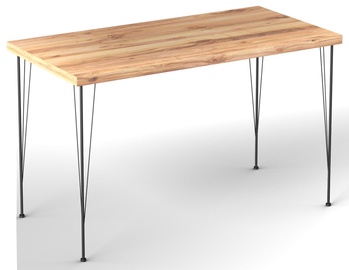 Обеденный стол Kalune Design Nmsymktktbl001, черный/дубовый, 1200 мм x 600 мм x 750 мм