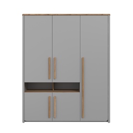 Seinariiul Domoletti Surfinio SFNS731-M378, hall/puu, 58.7 x 158 cm x 194.2 cm