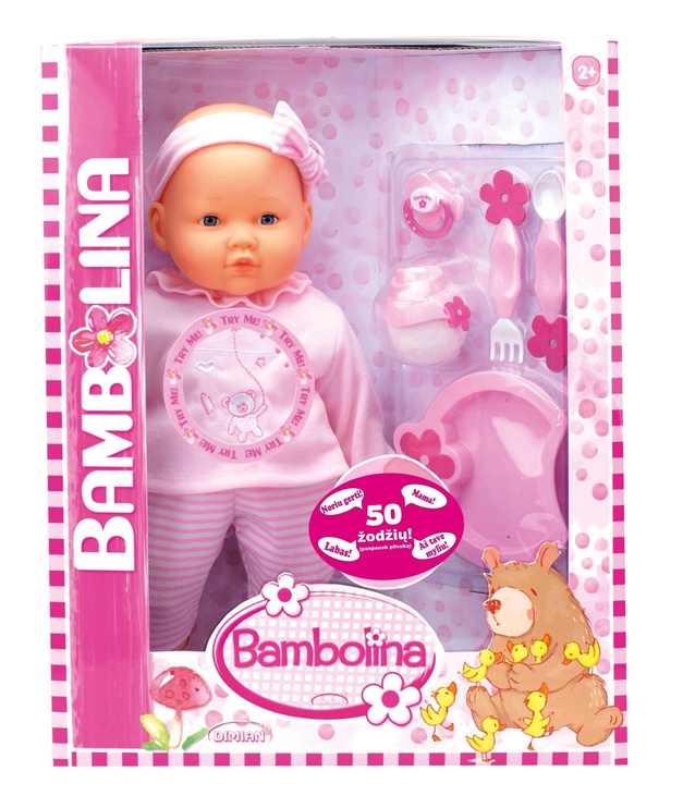 Кукла пупс Bambolina Rose Baby Girl BD360LT, 38 см