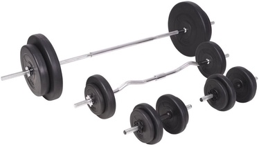 Komplekts VLX Barbell & Dumbbell Set, 1650 mm